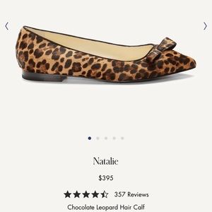 NWT Sarah Flint Natalie Leopard Flats